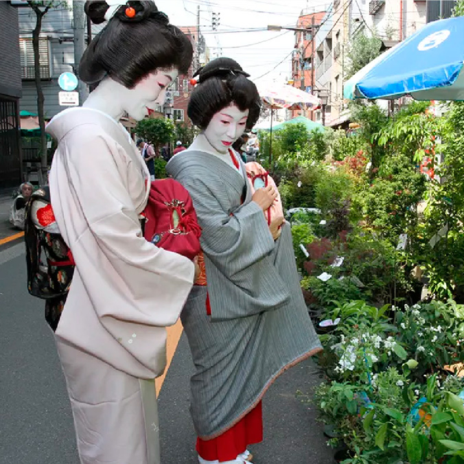 お富士さんの植木市1